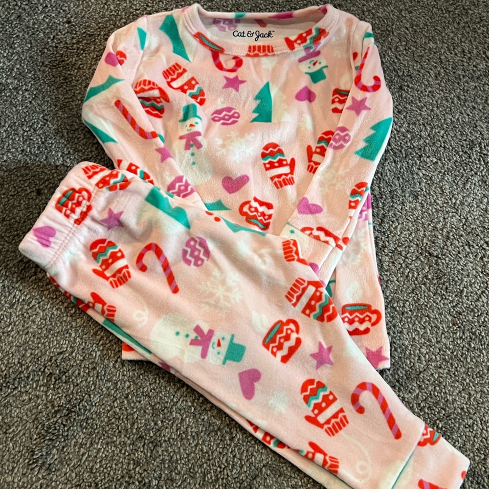 Carter's Pink Holiday Pajama Set